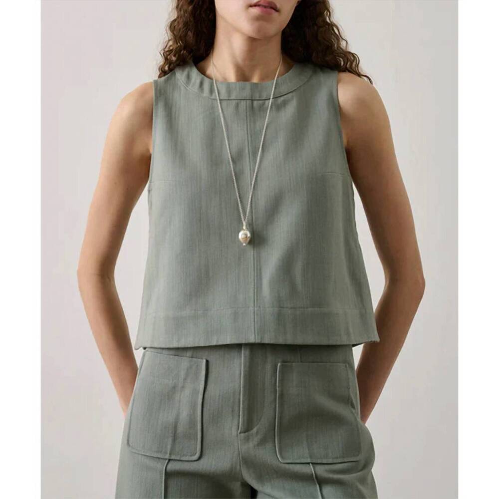 NEW SOEUR pampa top in pastel green